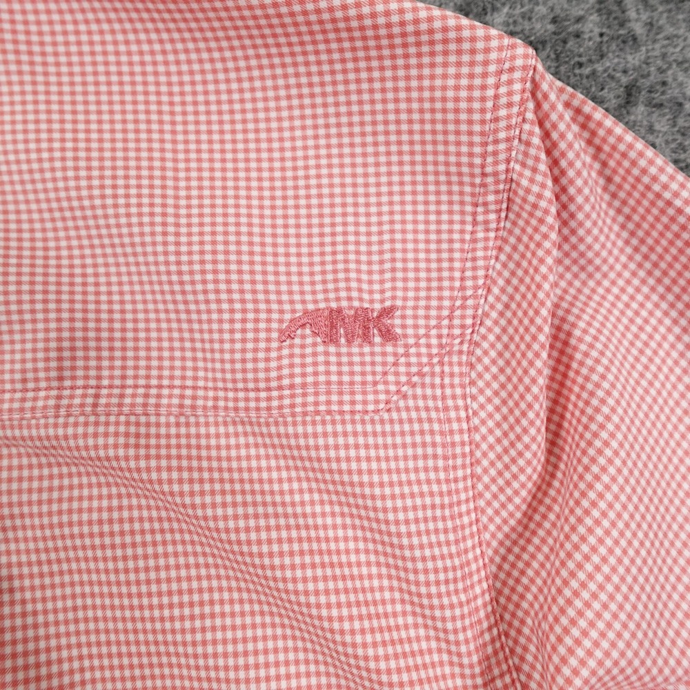 Mountain Khakis Shirt‎ Mens Medium Salmon Pink Passport EC Short Sleeve - Picture 5 of 11